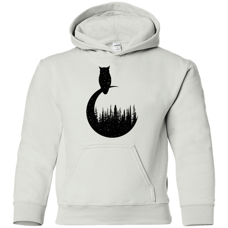Sweatshirts White / YS Perched Owl Youth Hoodie