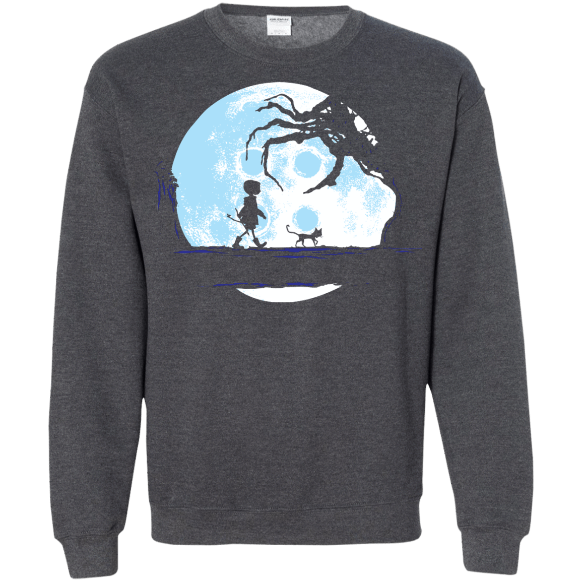 Sweatshirts Dark Heather / S Perfect Moonwalk- Coraline Crewneck Sweatshirt
