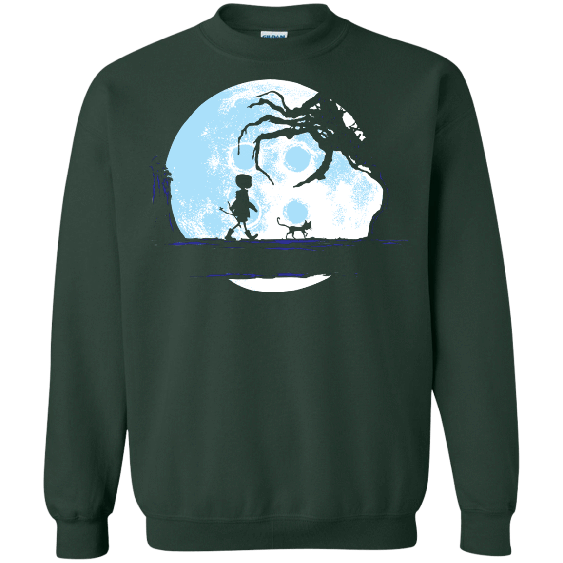 Sweatshirts Forest Green / S Perfect Moonwalk- Coraline Crewneck Sweatshirt