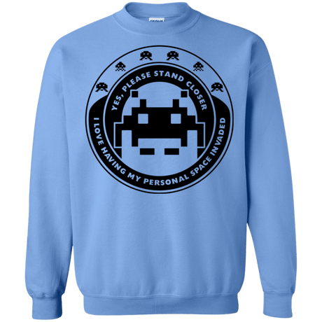 Sweatshirts Carolina Blue / S Personal Space Invader Crewneck Sweatshirt