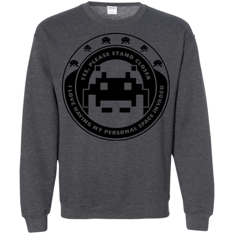 Sweatshirts Dark Heather / S Personal Space Invader Crewneck Sweatshirt