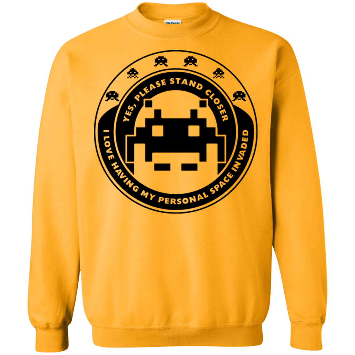 Sweatshirts Gold / S Personal Space Invader Crewneck Sweatshirt