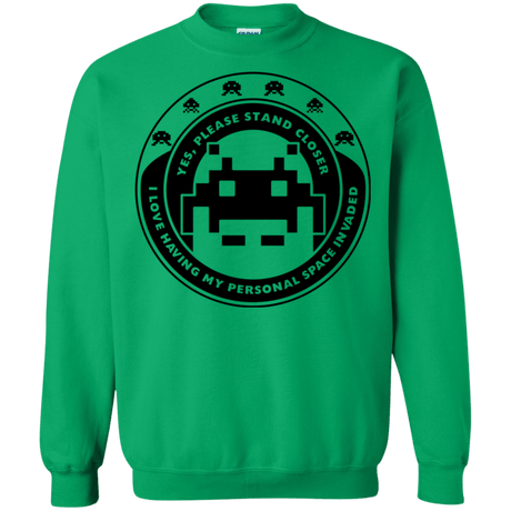 Sweatshirts Irish Green / S Personal Space Invader Crewneck Sweatshirt