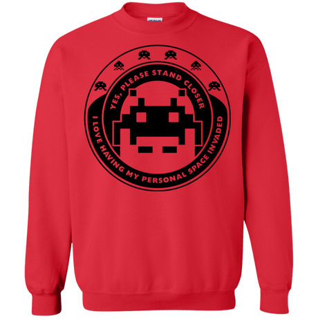 Sweatshirts Red / S Personal Space Invader Crewneck Sweatshirt