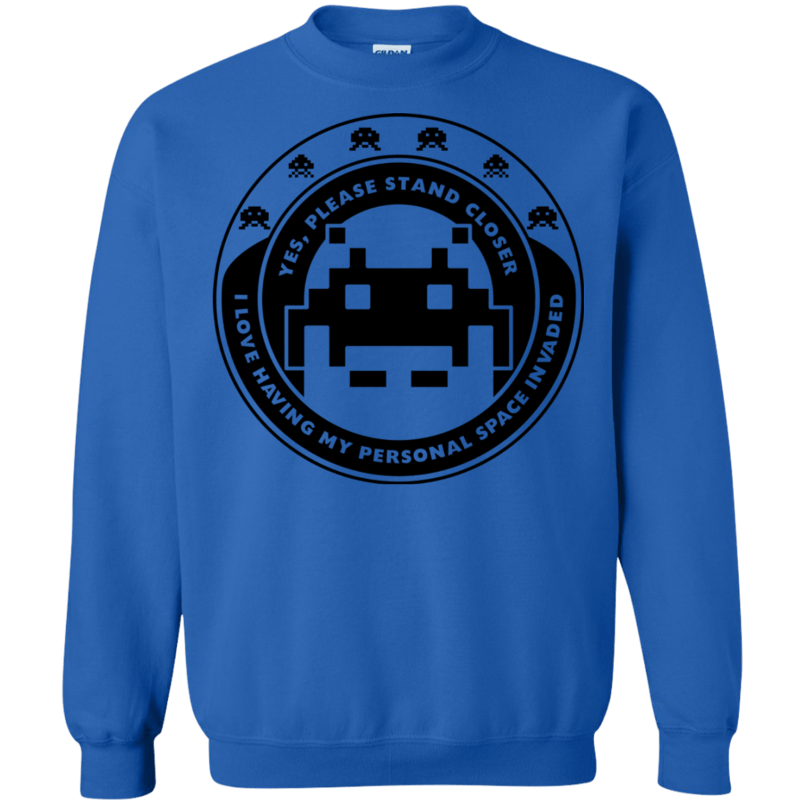 Sweatshirts Royal / S Personal Space Invader Crewneck Sweatshirt