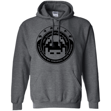 Sweatshirts Dark Heather / S Personal Space Invader Pullover Hoodie