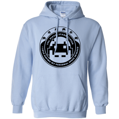 Sweatshirts Light Blue / S Personal Space Invader Pullover Hoodie