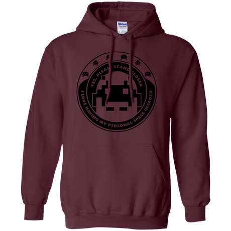 Sweatshirts Maroon / S Personal Space Invader Pullover Hoodie