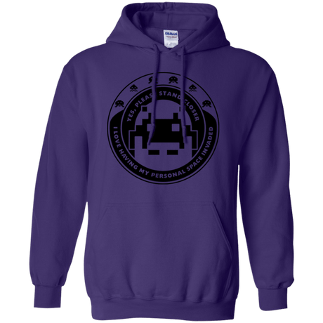 Sweatshirts Purple / S Personal Space Invader Pullover Hoodie