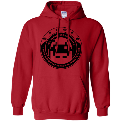 Sweatshirts Red / S Personal Space Invader Pullover Hoodie