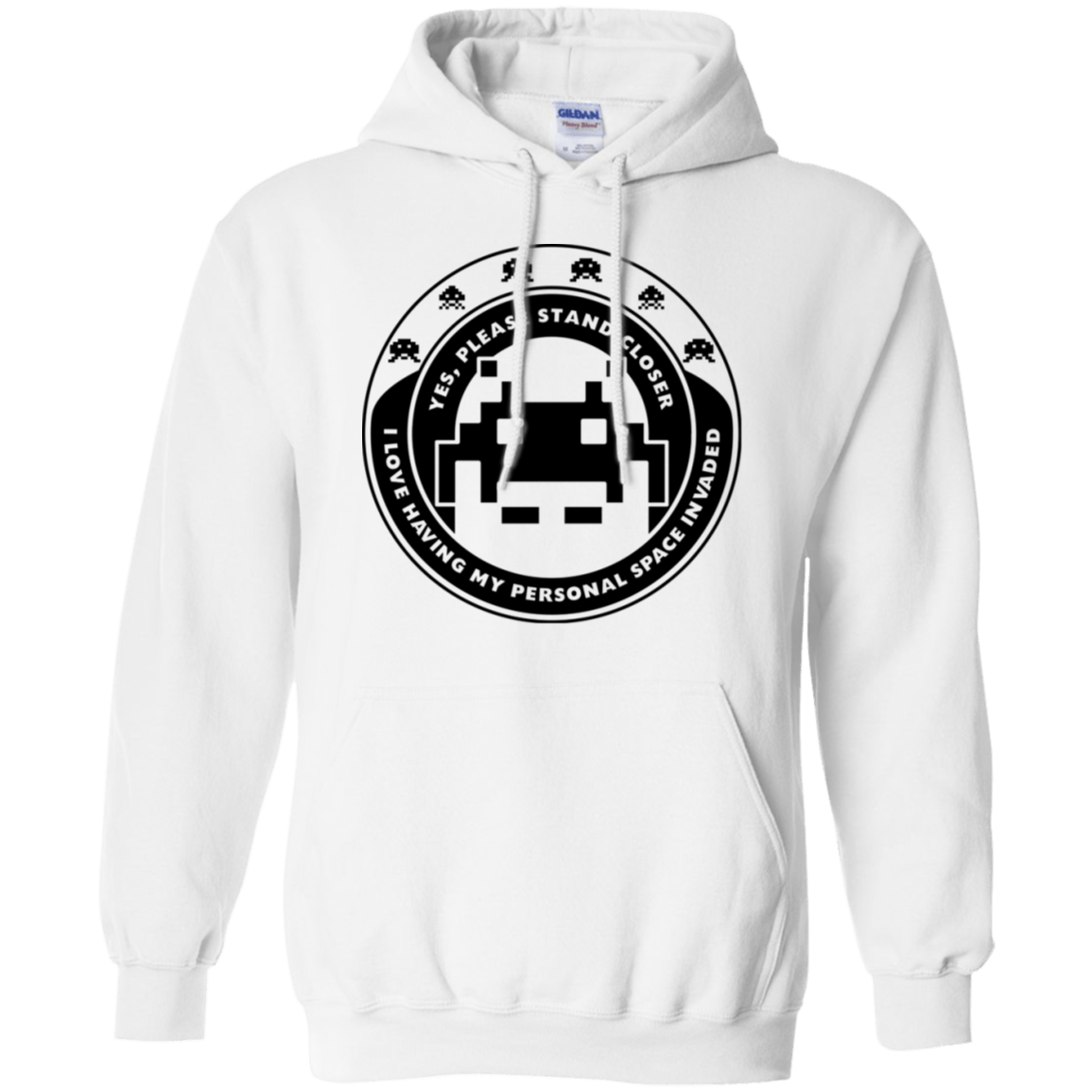 Sweatshirts White / S Personal Space Invader Pullover Hoodie