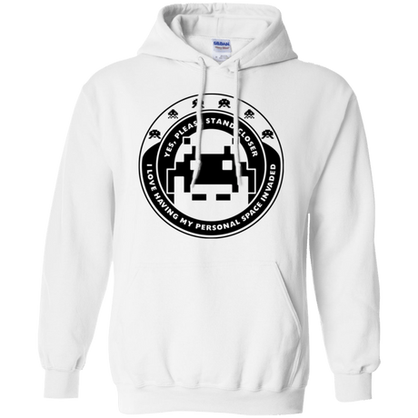 Sweatshirts White / S Personal Space Invader Pullover Hoodie