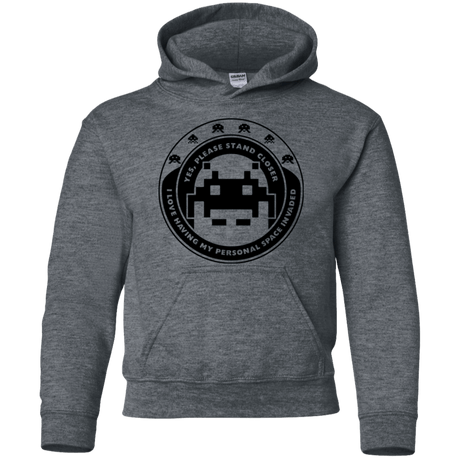 Sweatshirts Dark Heather / YS Personal Space Invader Youth Hoodie