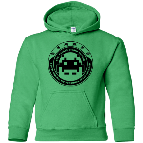 Sweatshirts Irish Green / YS Personal Space Invader Youth Hoodie