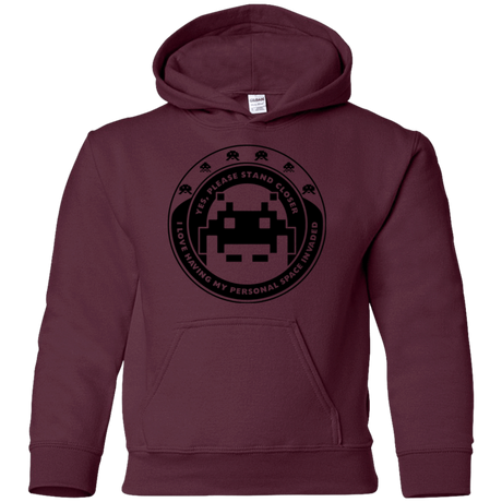 Sweatshirts Maroon / YS Personal Space Invader Youth Hoodie