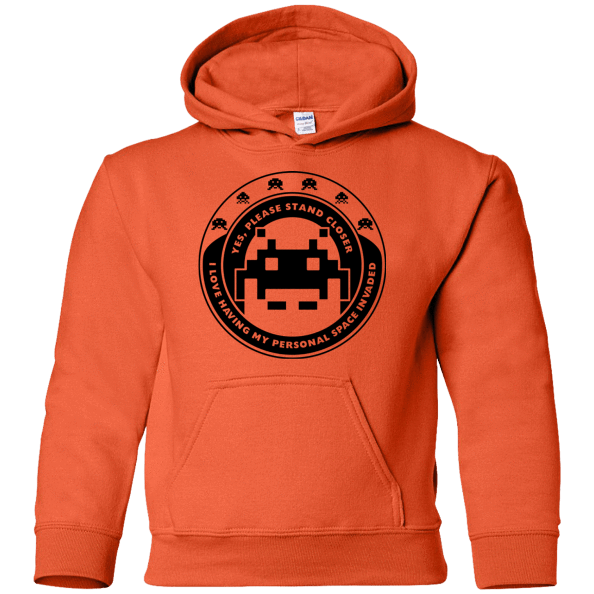 Sweatshirts Orange / YS Personal Space Invader Youth Hoodie