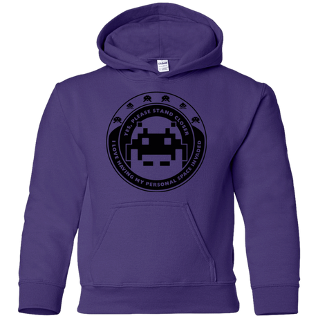 Sweatshirts Purple / YS Personal Space Invader Youth Hoodie