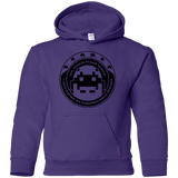 Sweatshirts Purple / YS Personal Space Invader Youth Hoodie