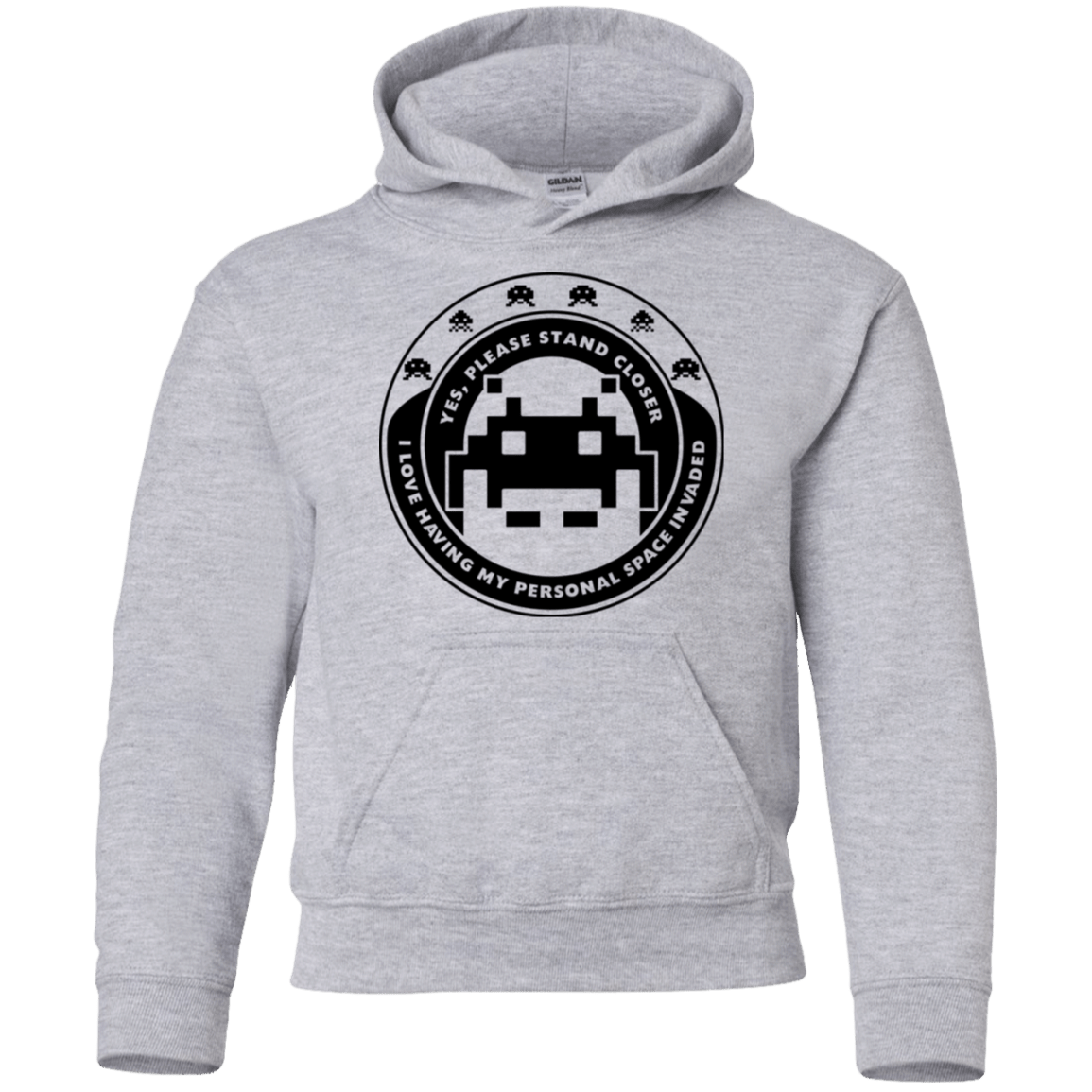 Sweatshirts Sport Grey / YS Personal Space Invader Youth Hoodie