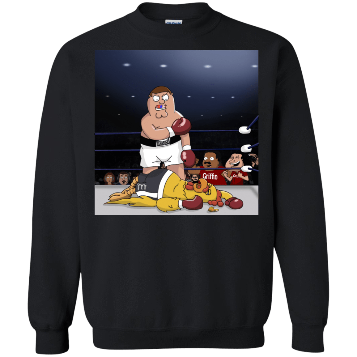 Sweatshirts Black / S Peter vs Giant Chicken Crewneck Sweatshirt