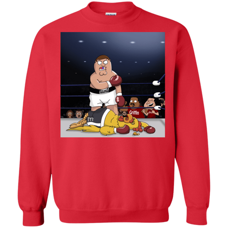 Sweatshirts Red / S Peter vs Giant Chicken Crewneck Sweatshirt