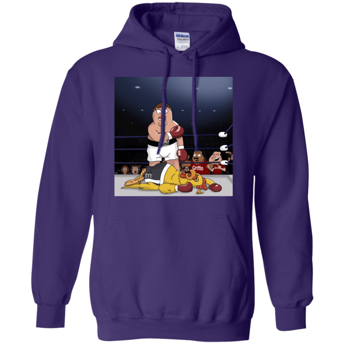 Sweatshirts Purple / S Peter vs Giant Chicken Pullover Hoodie