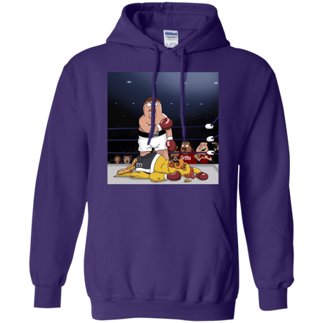 Sweatshirts Purple / S Peter vs Giant Chicken Pullover Hoodie