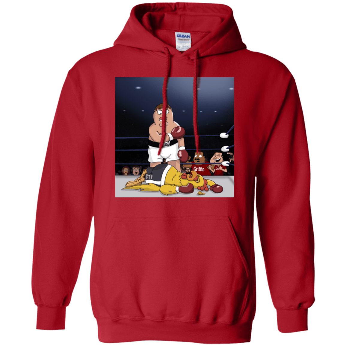 Sweatshirts Red / S Peter vs Giant Chicken Pullover Hoodie