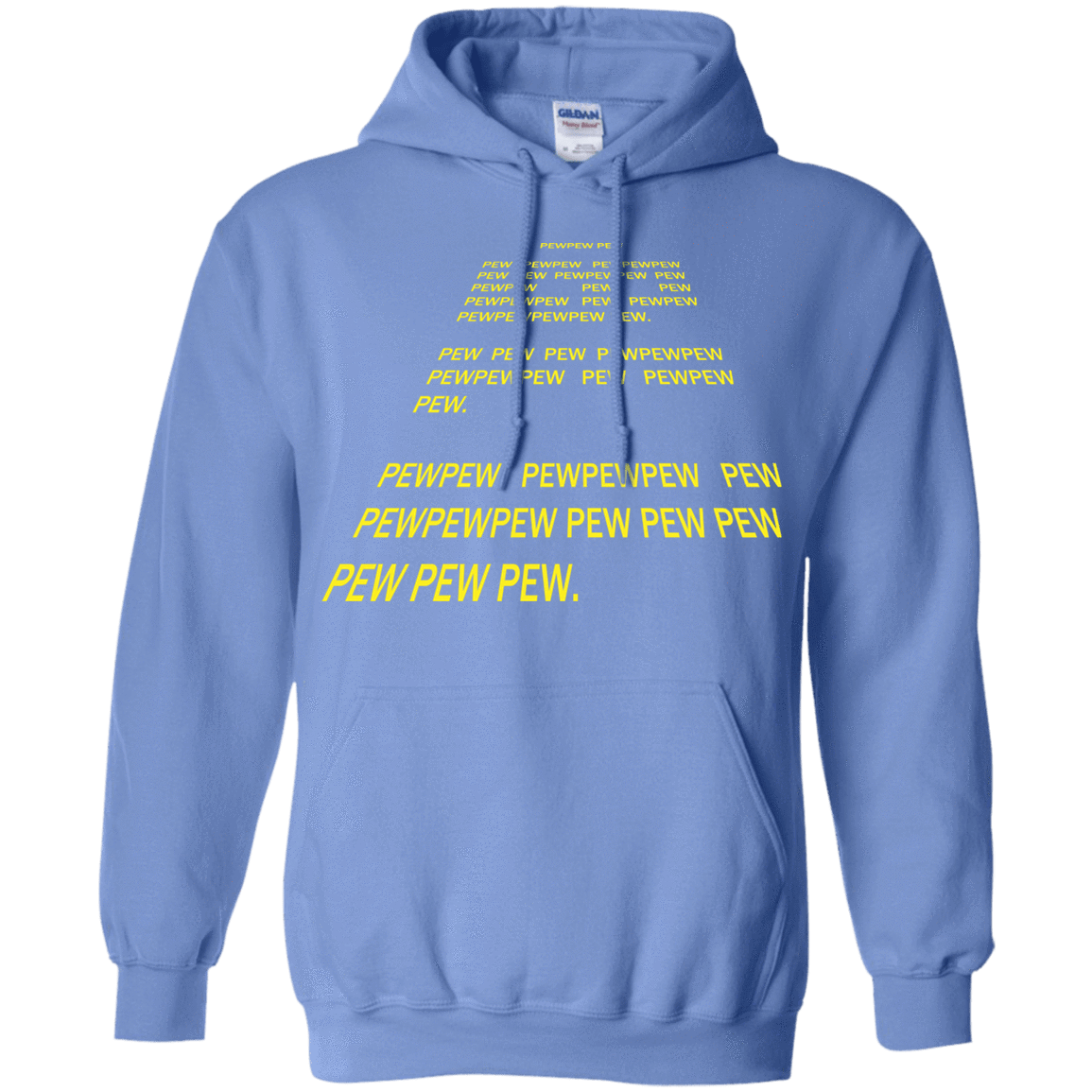 Sweatshirts Carolina Blue / S Pew Pew Pew Pullover Hoodie