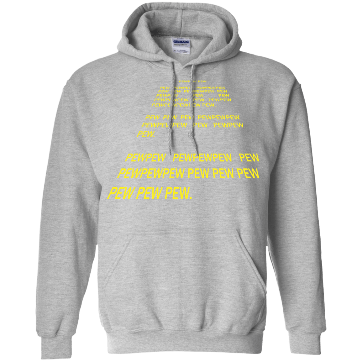 Sweatshirts Sport Grey / S Pew Pew Pew Pullover Hoodie