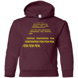 Sweatshirts Maroon / YS Pew Pew Pew Youth Hoodie