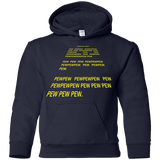 Sweatshirts Navy / YS Pew Pew Pew Youth Hoodie