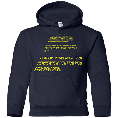 Sweatshirts Navy / YS Pew Pew Pew Youth Hoodie