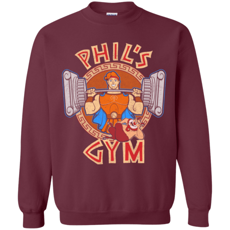 Sweatshirts Maroon / Small Phil's Gym Crewneck Sweatshirt