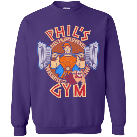 Sweatshirts Purple / Small Phil's Gym Crewneck Sweatshirt