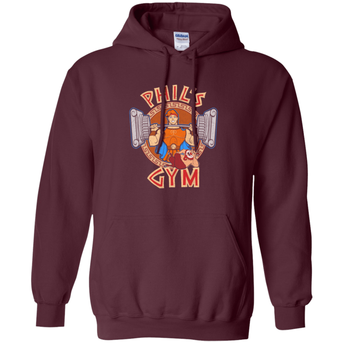 Sweatshirts Maroon / Small Phil's Gym Pullover Hoodie
