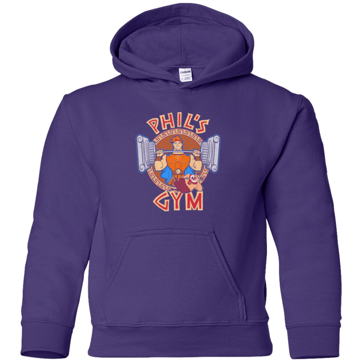 Sweatshirts Purple / YS Phil's Gym Youth Hoodie