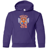 Sweatshirts Purple / YS Phil's Gym Youth Hoodie