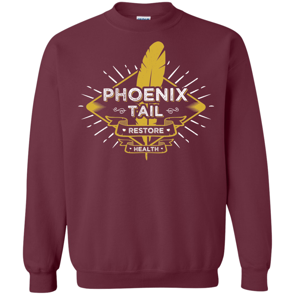 Sweatshirts Maroon / Small Phoenix Tail Crewneck Sweatshirt