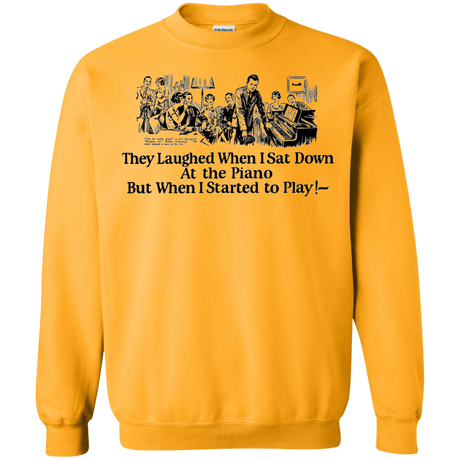 Sweatshirts Gold / Small Piano Crewneck Sweatshirt
