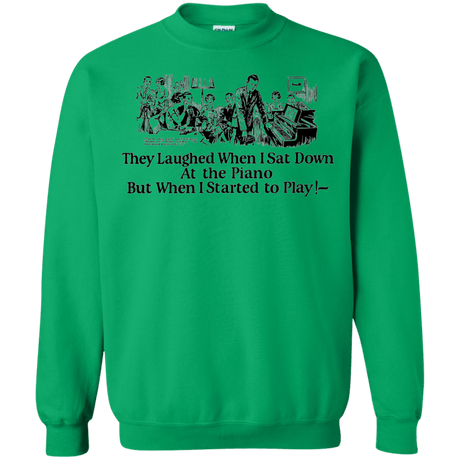 Sweatshirts Irish Green / Small Piano Crewneck Sweatshirt