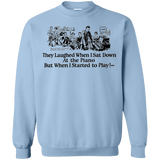 Sweatshirts Light Blue / Small Piano Crewneck Sweatshirt