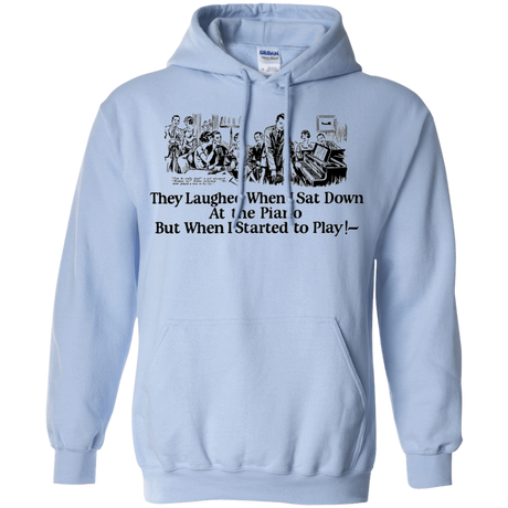Sweatshirts Light Blue / Small Piano Pullover Hoodie