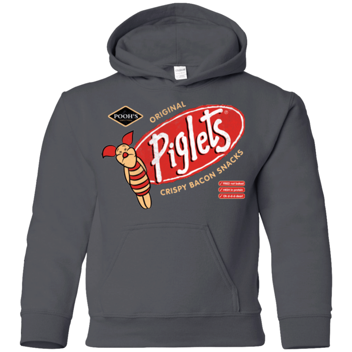 Sweatshirts Charcoal / YS Pigsnacks Youth Hoodie