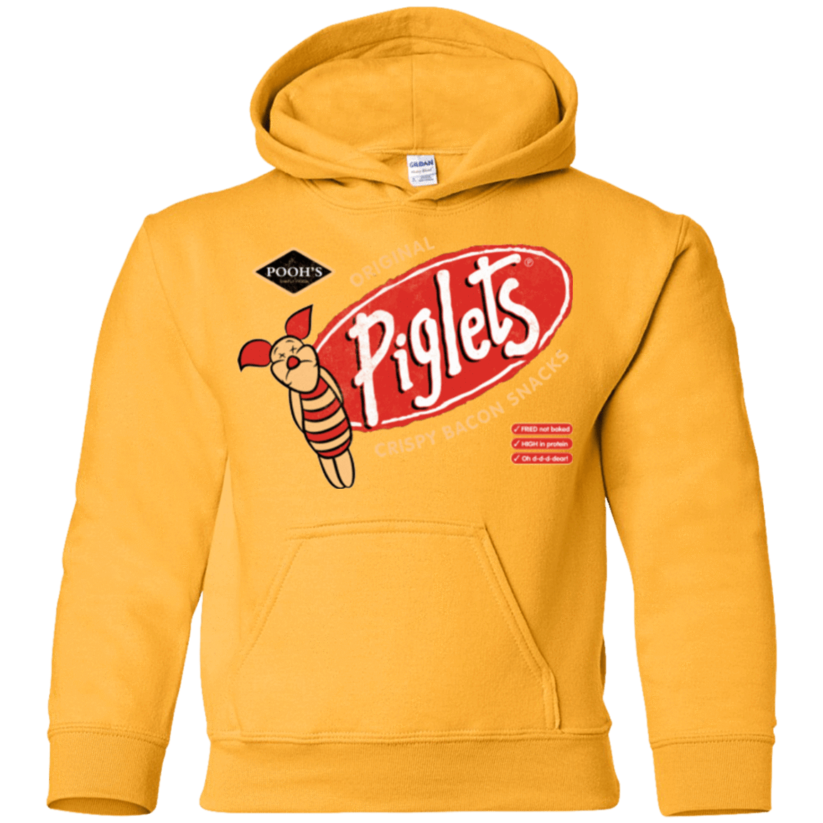 Sweatshirts Gold / YS Pigsnacks Youth Hoodie