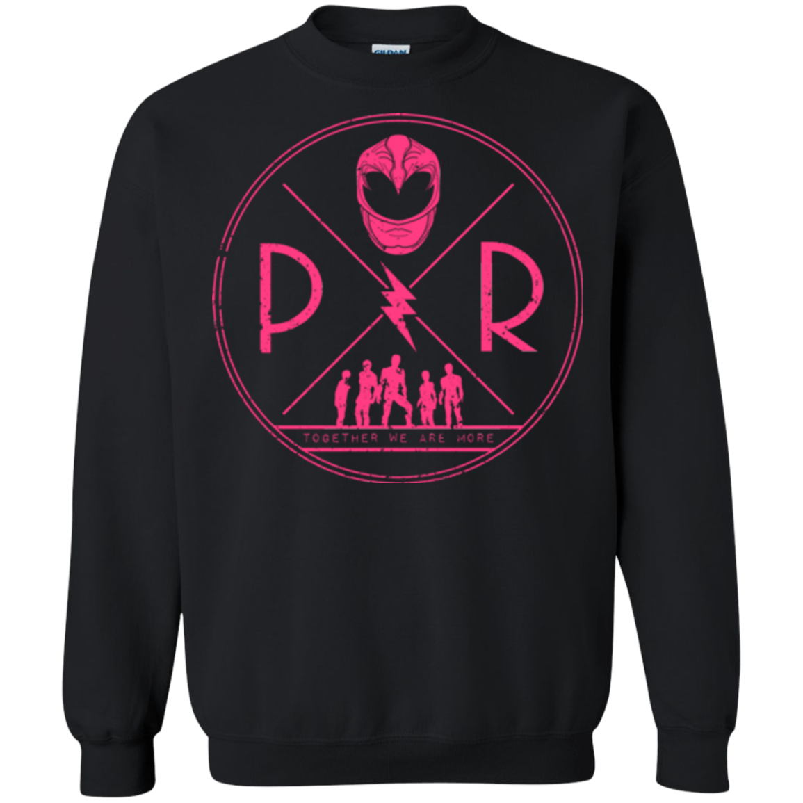 Sweatshirts Black / Small Pink Power Crewneck Sweatshirt