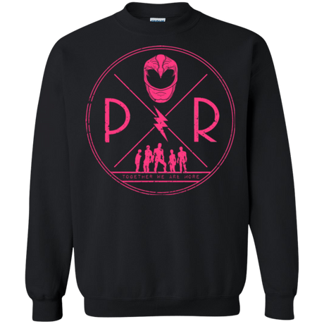 Sweatshirts Black / Small Pink Power Crewneck Sweatshirt