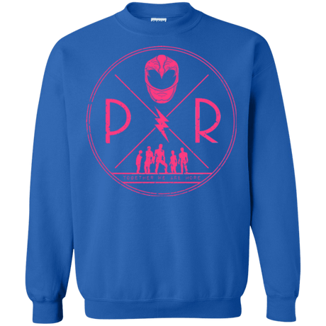 Sweatshirts Royal / Small Pink Power Crewneck Sweatshirt