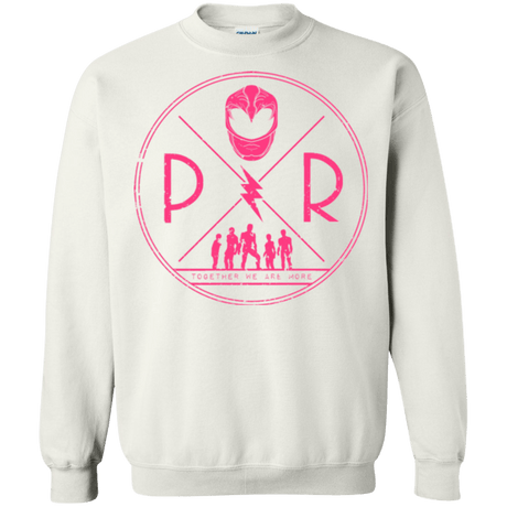 Sweatshirts White / Small Pink Power Crewneck Sweatshirt