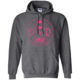 Sweatshirts Dark Heather / Small Pink Power Pullover Hoodie